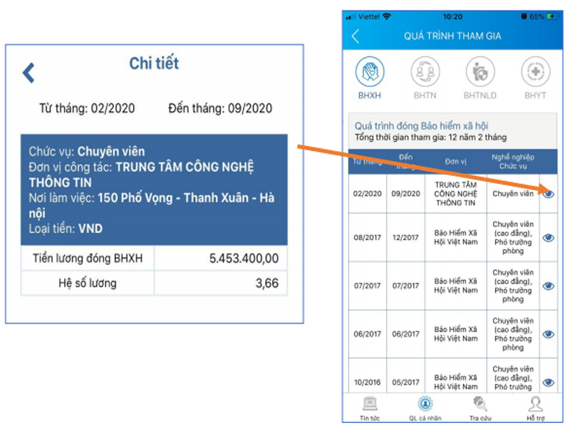 Tra cứu mã số BHXH trên ứng dụng VssID